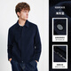 Navigare Italian sailing woolen jacket men's 2025 autumn and winter new pure wool coat old money style jacket navy blue L