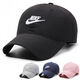 JUST DO IT-nike hat men's spring and autumn thin sunshade peaked cap outdoor quick-drying hat women's casual men's sun protection fishing sun Nike quick-drying embroidered hook khaki Nike adjustable (55-60cm)