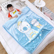 Children's blanket newborn cloud blanket double layer thickened child autumn and winter nap quilt baby products cover nap blanket purple about 2.3Jin Jin equals 0.5kg 140*110 double layer thickened