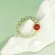 Laomiao silver ring S925 Hotan jade bead and agate ring S925 Hotan jade bead and agate ring No Specifications