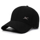 Hat Men's Baseball Cap Spring and Autumn Sun Shade Hat Middle-aged and Elderly Casual Outdoor Sun Hat Peaked Cap Fishing Hat Black
