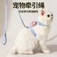 Hanhan Paradise Cat Rope Cat Traction Rope Collar Anti-Escape Cat Rope Chain Rabbit Pet Harness Collar Blue S