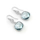 GEM STONE KING 925 silver earrings set with imitation aquamarine earrings 11 carat colored gemstone earrings jewelry as a Chinese Valentine's Day gift for your girlfriend