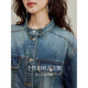 Inman retro Pure Cotton Washing Denim Jacket 2025 Осенняя женская универсальная универсальная куртка с длинными рукавами.