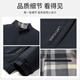 MONTAGUT Men's Jacket Spring and Autumn Stand Collar Windproof Warm Business Casual Jacket Navy XL(52)