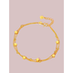 Qianjun 9999 gold heart-thumping sparkling bracelet for women, gold fashion bracelet, birthday gift for girlfriend, plated, 3.22g