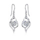 PT950 platinum earrings, feminine platinum earrings, earrings, mid-autumn and Valentine's Day birthday gifts for girlfriend and wife, a pair of platinum earrings