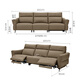 
Gujia Home Smart Napa Pea Italian Light Luxury Simple Style Zero Wall-Back Cowhide Sofa Electric Furniture 6189 [Missing Orange] Three-person Double Electric