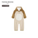Teenie Weenie Kids Bear Children's Clothing 25th New Autumn and Winter Men's and Women's Baby Cartoon Zipper Jumpsuit Pink 80cm