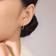 Century Yuan platinum earrings PT950 earrings are classic, versatile, sweet and cute, a birthday gift for your girlfriend