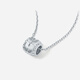 Saturday Fortune (ZLF) pt950 platinum necklace women's model Lululutongyuan transfer beads platinum chain pendant for girlfriend 40+5cm-4.69g