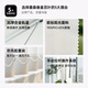 He Jiagong vertical curtains, vertical blinds, large balcony, living room window blinds, blackout curtains, fantasy curtains, sunshine fabric, sunshine fabric, white-60% shading, square meters