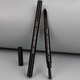 No-sharpening single-blade double-ended eyebrow pencil, waterproof, natural and smooth, wild eyebrow root, clear and long-lasting, not easy to fade No-sharp single-blade brush #dark brown 1 piece