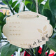 Yong Huan 10 pieces of custom-made wooden hanging tags for school Arbor Day tags, tree adoption tags, plant tags, name cards, random mixed 10 pieces