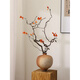 Dragon jujube branches branches Zen wabi-sabi air-dried flowers vase flower arrangement living room hotel model room decoration ornaments maple leaf dragon jujube branch 1 long branch 1 short branch random shape