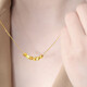 Chow Tai Fook Pure Gold 999 Twisted Beads Gold Pendant Sugar Cube Women's Collarbone Necklace Chinese Valentine's Day Gift for Girlfriend Foot Three Sanyang Kaitai