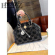 BLZ COWHIDE LIGHT LUXURY Bags para mujeres 2025 Nuevo moderno Bag de cáscara de diamantes de diablo Drineston