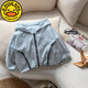 G.DUCKKIDS little yellow duck children's summer boys' sun protection clothing 2025 new breathable thin baby hooded zipper top jacket blue 120