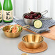 304 stainless steel Korean rice wine bowl, rice bowl, rice wine bowl with handle, special hot and cold wine bowl for restaurants, cooking bowl 304 rice wine bowl - with single handle - gold 13CM