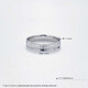 Beijing Gold Trading Center Co., Ltd. Platinum solid solid CNC three-ring ring (width is about 3.8-4.2) Mother and lover’s birthday Mid-Autumn Festival gift Platinum solid solid CNC three-ring ring (about 4.75g)