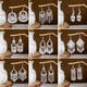 
Eryi national style earrings retro style earrings a few silver jewelry headdresses Miao Bai ethnic group Dali Miao village silver jewelry Miao silver earrings E16864. Color