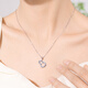 Century Yuan Broken Ice Platinum Necklace Women's PT950 Fulu Pendant as a birthday gift for girlfriend and wife