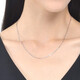 Chow Sang Sang Pt950 Platinum Necklace Versatile White Gold Necklace Plain Chain Clavicle Chain 37258N Price 45cm - 6.34g (including labor cost 480 yuan)