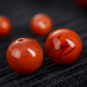 Caihe 6A raw ore southern red agate bracelet bracelet loose beads round beads southern red bracelet jewelry with flame red beads