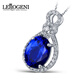 Lirokini Necklace for Women Tanzanite Blue Gemstone Pendant High-End Jewelry Women's Day Birthday Gift 2 Carat Tanzanite Necklace Brand Gift Box