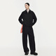 AUM relaxed suit AUM 2025 winter new soft cotton air layer loose sweatshirt black trousers black top L