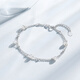 Trendy Acer platinum pearl bracelet for women PT950 double-layer bracelet, simple and versatile birthday gift for women, chain length about 16cm + tail chain