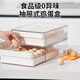 Home KATEI STORY Drawer-type egg storage box for refrigerator, special food-grade kitchen egg box holder, organization and preservation artifact, 2 layers can store 48 eggs