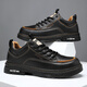 
Huilijun retro work boots men's shoes 2025 men's trendy waterproof and non-slip Martin boots wear-resistant fashion British work shoes 9193 black 39