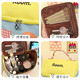 Cute cartoon house cosmetic bag portable ins storage bag travel handbag multifunctional toiletry bag Berry Gardenia