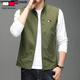
Tommy Hee Kelly Tommy Pure Sports Vest Summer Lightweight Outdoor Fishing Travel Leisure Men's Horse Clip Standing Collar Vest Blue L (Suggested 120-140Jin [Jin equals 0.5 kg])