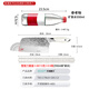 Qiao Daughter-in-law Household Kitchen Knife Stainless Steel Vegetable Slicing Knife Chef's Knife Bone Chopping Knife Sharp Kitchen Knife Whale Tide Chopping Knife