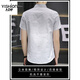 Yishion Ice Seide kurzärärmiges Hemd Herren Sommerstil-Gradientenfarbe Casual Hemd halbärmeliges Quadratshemd ohne Verbrühung und Anti-Falten 844 Khaki XL