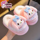 2025 new Sanrio winter girls' cotton slippers, warm and velvet Kuromi parent-child home children's cotton slippers, upgraded version of environmentally friendly material pink Melody slippers, size 12 28/29 (shoe inner length 17CM, suitable for feet 16