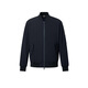 HAZZYS Men's Autumn Simple Casual Jacket Baseball Collar Bomber Jacket Men ASVZU0CCX16 Dark Navy DN L (175/96A 48)