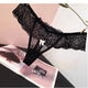 Ultra-thin fat mm plus size sexy lace thong transparent hollow crotchless underwear for women white large size 110-170Jin Jin is equal to 0.5 kg