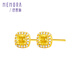 Shipulin K gold earrings, sugar cube earrings, self-worn as a birthday gift for girlfriend, 18K gold + zircon