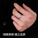 Single self-discipline ring for boys, high-end men's tail ring, niche design, plain ring, live mouth, adjustable and non-fading ring