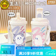 
G.DUCKKIDS little yellow duck ghost thermos cup straw student women's high-value large capacity car cold-proof portable coffee cup BXAB13807 ghost food grade stainless steel liner-520ML with lanyard