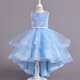 Prinzessin Ye Yus Sommerpinox Puffy Tail Kleid 3-14 Jahre alt modische Laufstegkostüm Champagner Golden A88, durchschnittliche Größe 17081-90jin [Jin ist 0,5 kg]