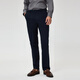 Scofield [Taille élastique cachée] Scofield Men's 25 ans Été Nouveau pantalon simple à patte droite mince simple