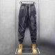 Stretch elastic waist jeans for work wear for men in autumn and winter American harem leg casual pants wear-resistant work pants blue gray + gray 2 pieces 3XL recommended 150-165 Jin Jin equals 0.5 kg
