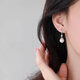 Qi Xiaomi s999 sterling silver tassel pearl earrings for women 2025 new style earrings, light luxury temperament, high-end earrings, fashionable earrings, a pair of tassel pearl earrings, 999 pure silver