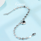 GsunG platinum love bracelet for women PT950 pure platinum love shape pig nose chain as a gift for your girlfriend. Priced by gram. Contact before bidding.