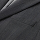 Seven Brand [Retro Stripe Three-Piece Set] Suit Set with Vest Men's 2025 Autumn New Style Glass Neck Suit [Retro Stripe Three-Piece Set] Charcoal Gray 44 (B44)