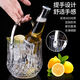 Wilkie transparent ice bucket ice bucket bar ktv small ice bucket acrylic beer whiskey bucket champagne bucket diamond crystal ice bucket 1150ML + stainless steel ice clip